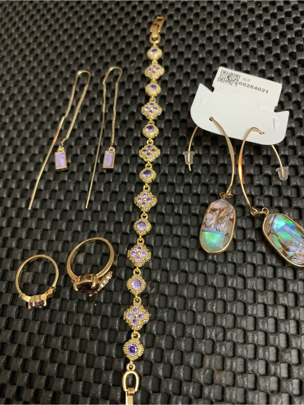 Gold-Tone Purple Stoned Women's Fashion Jewelry BUNDLE! 💜